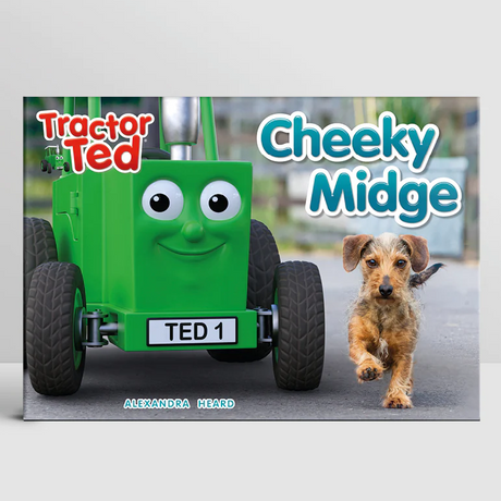 Front cover of Tractor Ted Cheeky Midge Storybook Ireland - ToyTown.ie