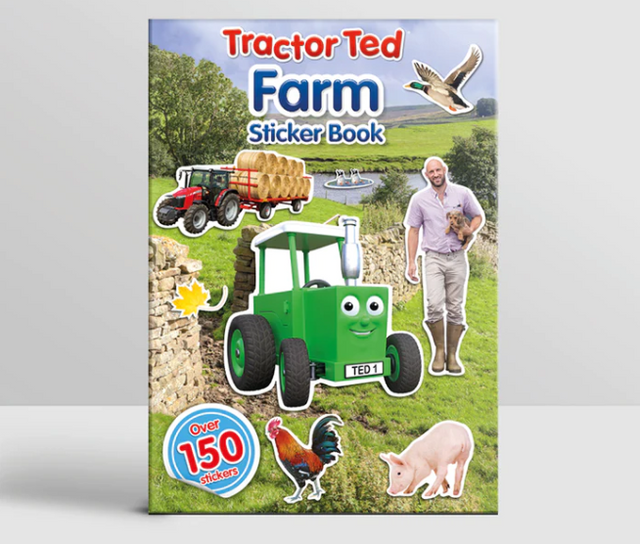 Tractor Ted Farm Sticker Book Front cover -Ireland