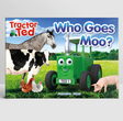 Tractor Ted Who Goes Moo? Storybook front cover- Ireland