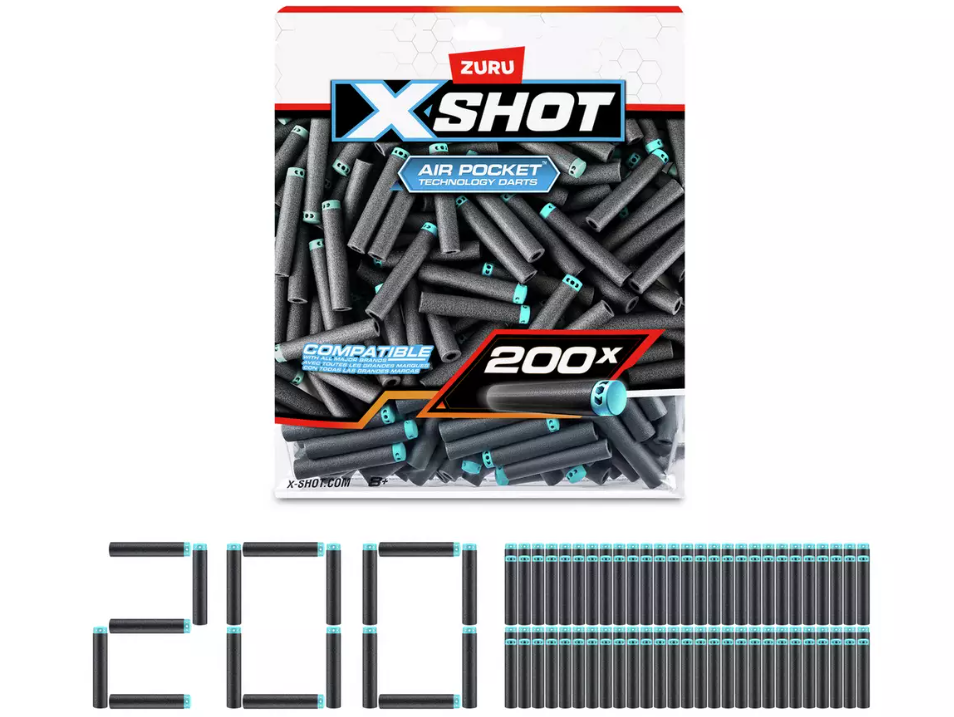 X-Shot Air Pocket Technology Darts – 200 Darts