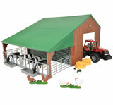 Britains Case Tractor and Shed Playset - 47019A1