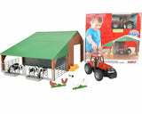 Britains Case Tractor and Shed Playset - 47019A1