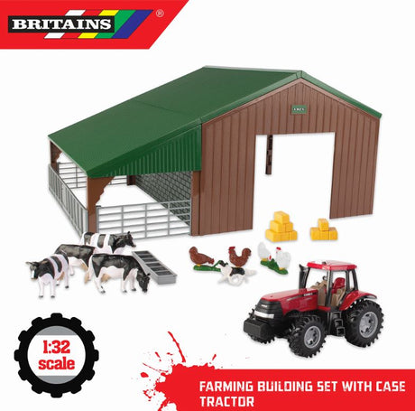 Britains Case Tractor and Shed Playset ToyTown Toymaster Ireland