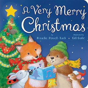 Cover of A Very Merry Christmas picture book by Maudie Powell-Tuck and Gill Guile