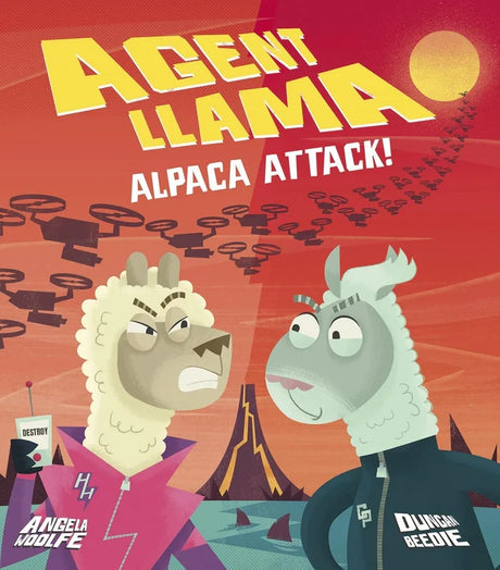 Agent Llama: Alpaca Attack! front cover showing title text and two cartoon characters