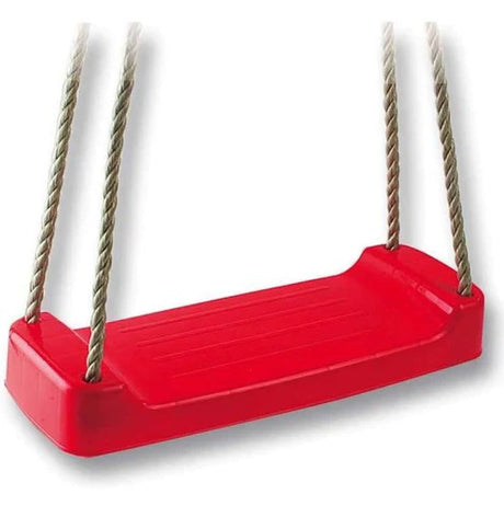 Altalena red moulded plastic swing with ropes for kids, Ireland