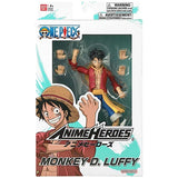 Front of the Anime Heroes One Piece Monkey D. Luffy figure packaging