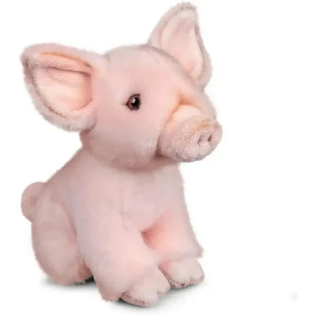 Animigos World of Nature pink piglet plush shown front view