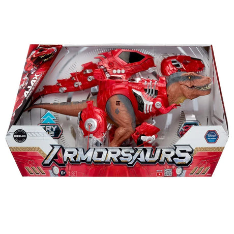 Armorsaurs Armor-Up T-Rex Dinosaur Ajax toy figure shown in boxed packaging
