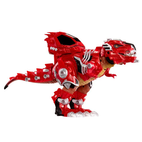 Armorsaurs Armor-Up T-Rex Dinosaur Ajax toy figure shown from the side with red armour attached