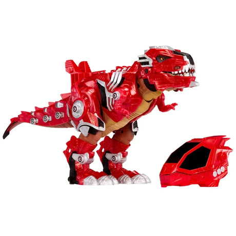 Armorsaurs Armor-Up T-Rex Dinosaur Ajax toy figure shown from the side with a red armour piece