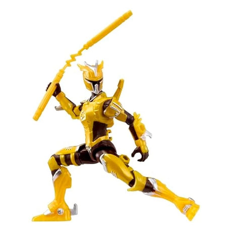 Armorsaurs Raptor Pilot Paloma Silva figure kneeling and holding a yellow weapon
