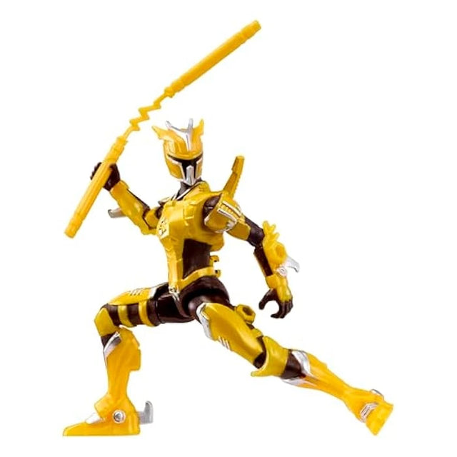 Armorsaurs Raptor Pilot Paloma Silva figure kneeling and holding a yellow weapon
