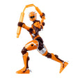 Armorsaurs Raptor Pilot Prisca Silva figure kneeling and holding an orange weapon