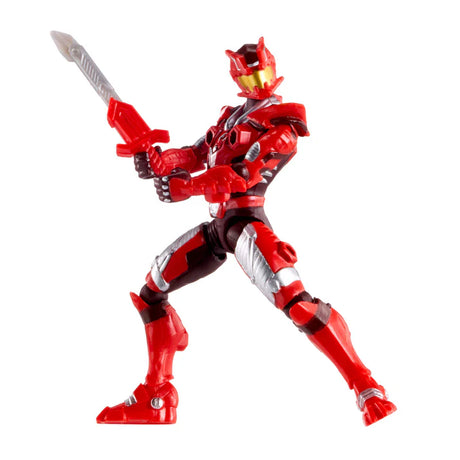 Armorsaurs T-Rex Pilot Liam Roberts figure standing with a red sword and red armour