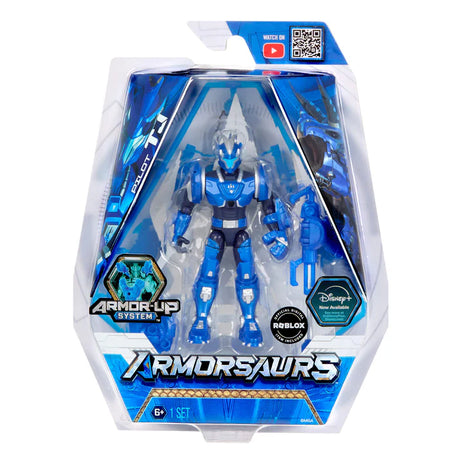 Armorsaurs Triceratops Pilot TJ figure shown in boxed packaging