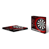 Arrow180 Bristle Dartboard Set retail packaging displayed flat and upright, with black and red box graphics and a photograph of the dartboard.
