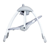 Asalvo Daddy Hippo Musical Baby Swing side profile showing the frame, seat and toy bar