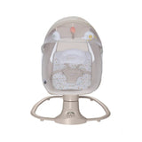 Asalvo Kahlo Trees baby bouncer front view with canopy, toy bar and padded seat