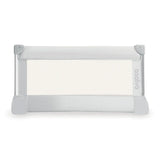 Asalvo Small Bedguard 90cm in light grey with mesh panel and padded frame, shown fully assembled against a white background