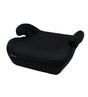Black Asalvo SmartSafe I-Size booster seat shown from a front three quarter angle on a white background