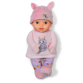 Baby Annabell For Babies Sweetie Pink 30cm front view in pink outfit and hat