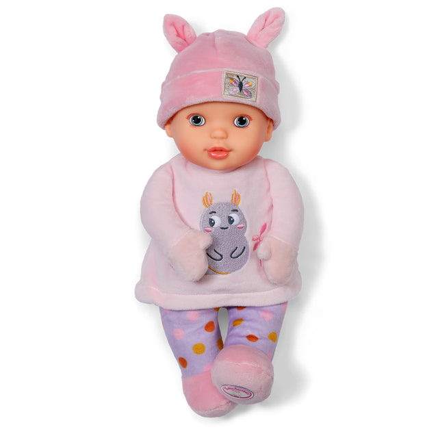 Baby Annabell For Babies Sweetie Pink 30cm front view in pink outfit and hat