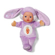 BABY born for babies Funny Bunny 26 cm purple bunny doll with long ears and carrot motif