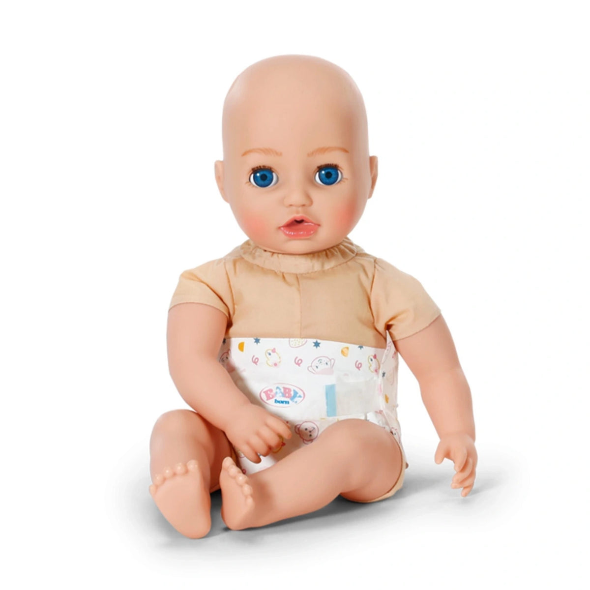 Baby Born doll wearing a printed nappy from the 5 pack