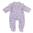Baby Born Romper Forest 43cm front view with floral and butterfly print