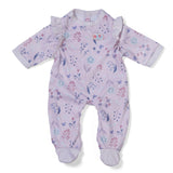 Baby Born Romper Forest 43cm front view with floral and butterfly print