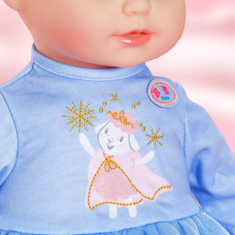 Baby Born Winterdress 36cm blue dress with winter character embroidery