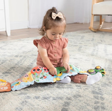 Baby Playing with John Deere Farm to Table Journey Soft Book (Model: L27578) - Ireland