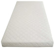 Babylo Luxury Air Flow Spring Cot Mattress flat top view showing full mattress shape and edges
