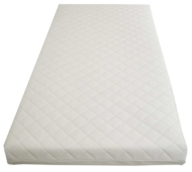Babylo Luxury Air Flow Spring Cot Mattress flat top view showing full mattress shape and edges