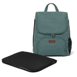 Babylo Panorama fern green changing backpack with black changing mat