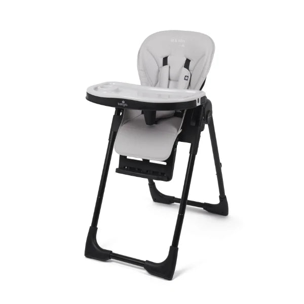 Babylo Sit & Relax Highchair with feeding tray and padded grey seat