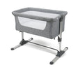 Babylo Snuggle Cuddle Co Sleeper Grey with mesh sides and raised crib Ireland