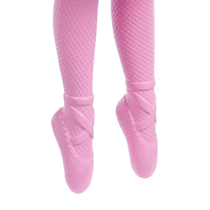 Barbie Chelsea Nutcracker Snow Fairy pink tights and ballet shoes