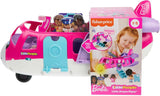 Fisher Price Barbie Little People Little Dream Plane retail box showing plane, figures and interactive features for toddlers