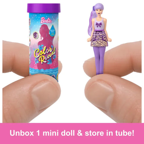 Barbie Mini BarbieLand Color Reveal doll and storage tube Ireland