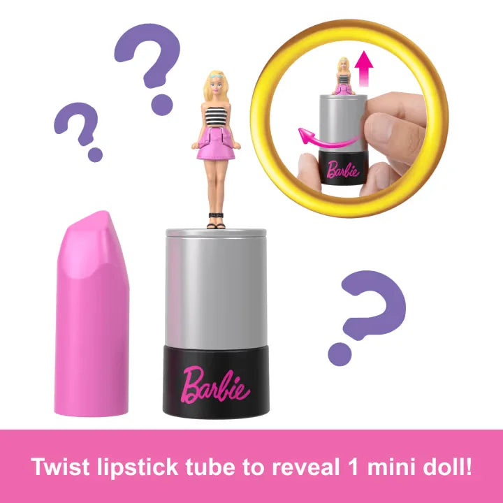 Barbie Mini BarbieLand lipstick twist tube revealing mini doll – Ireland