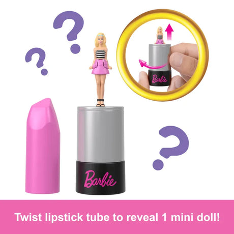 Barbie Mini BarbieLand lipstick twist tube revealing mini doll – Ireland