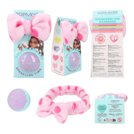 TOPModel Bathfizzer And Headband Asst