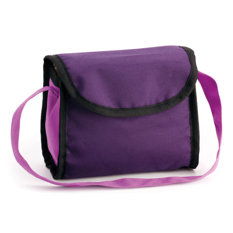 Matching purple shoulder bag for the Bayer Trendy doll pram