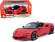 Bburago Ferrari SF90 Stradale red model displayed with Ferrari Race & Play packaging