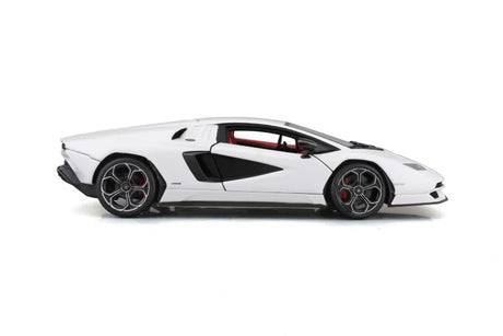 Bburago Lamborghini Countach LPI 800-4 side profile showing black side intake and alloy style wheels