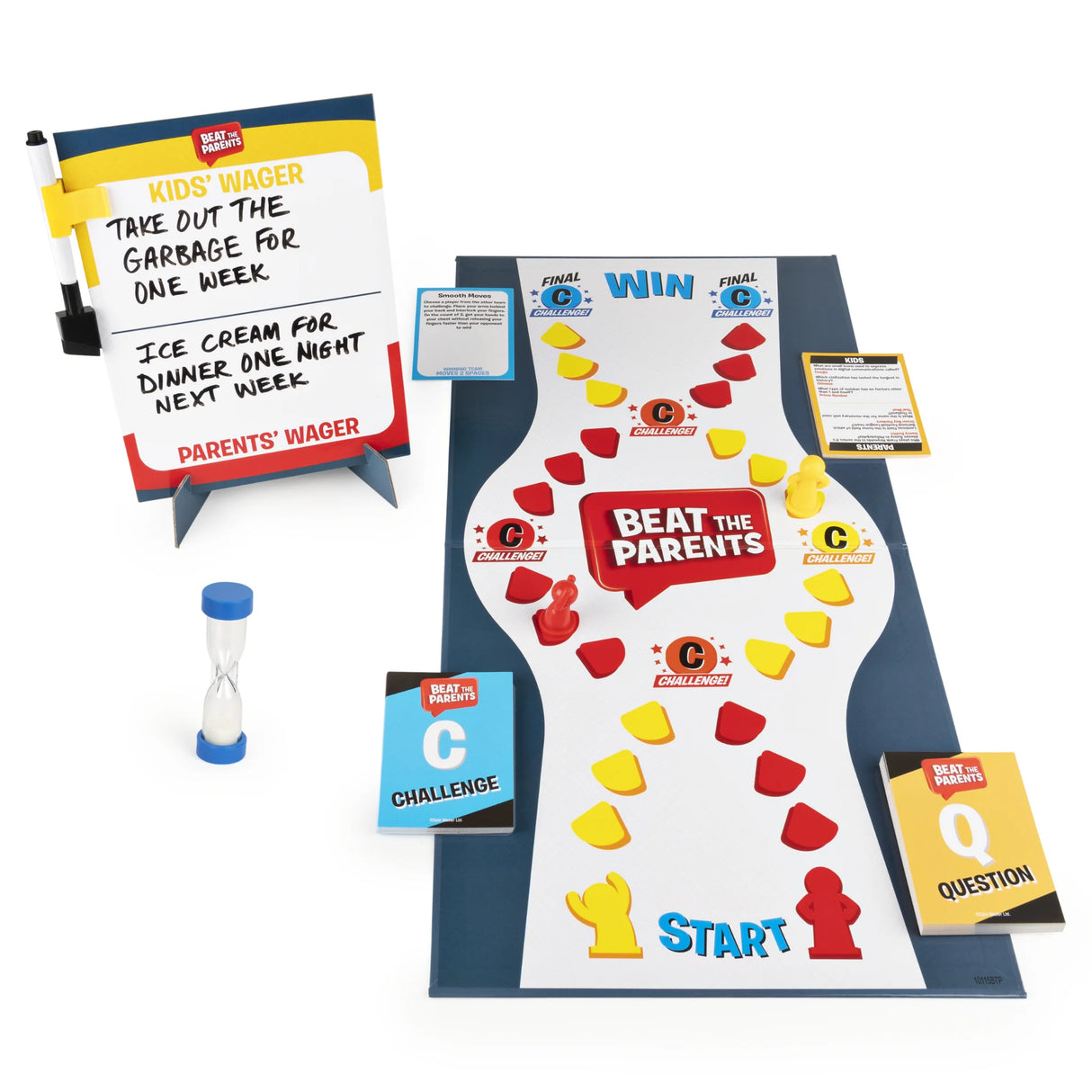 Beat the Parents board game layout with cards and pieces Ireland