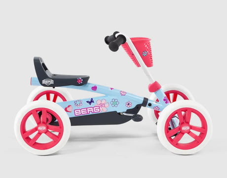 BERG Buzzy Bloom side view showing floral frame and pedal system – Ireland