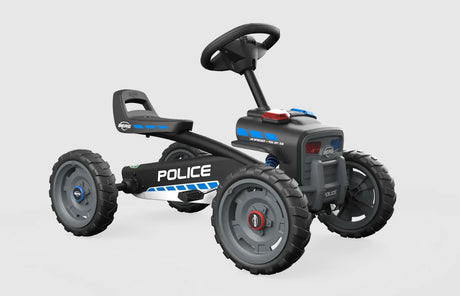 BERG Buzzy Police go-kart rear angle with seat and police lights – Ireland